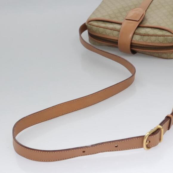CELINE Macadam Canvas Shoulder Bag Beige Gold - Picture 7 of 13
